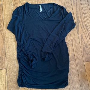Black long sleeve maternity top